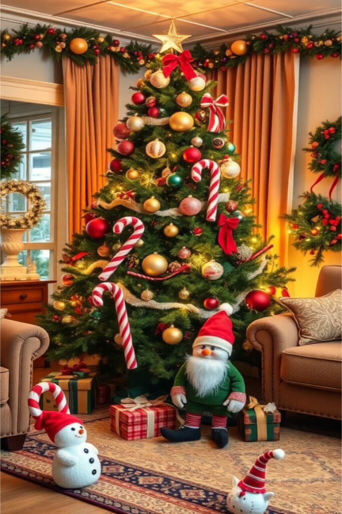 Whimsical Christmas Decor Trendy Tree