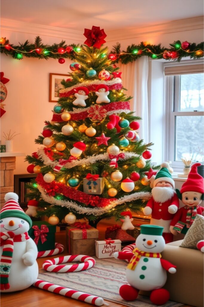 Whimsical Christmas Decor Trendy Tree