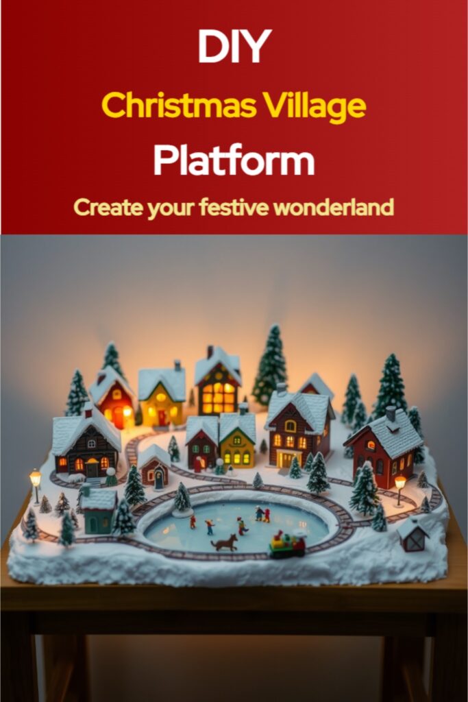 Best Christmas Village Display Platform Ideas