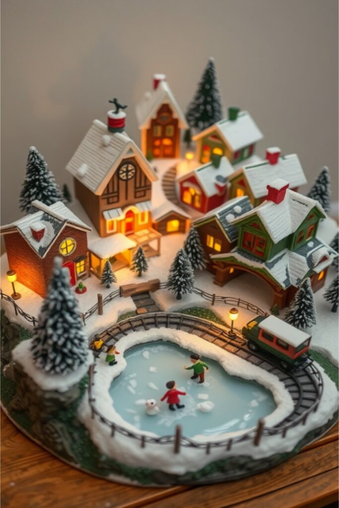 Best Christmas Village Display Platform Ideas